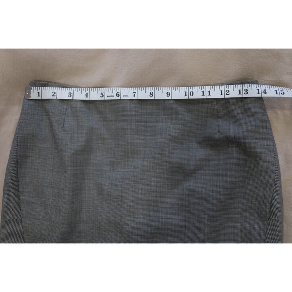 Escada Womens Size EU 34 XS Gray Skirt Pencil Slit Tweed Wool Skirt Academia - Picture 6 of 7